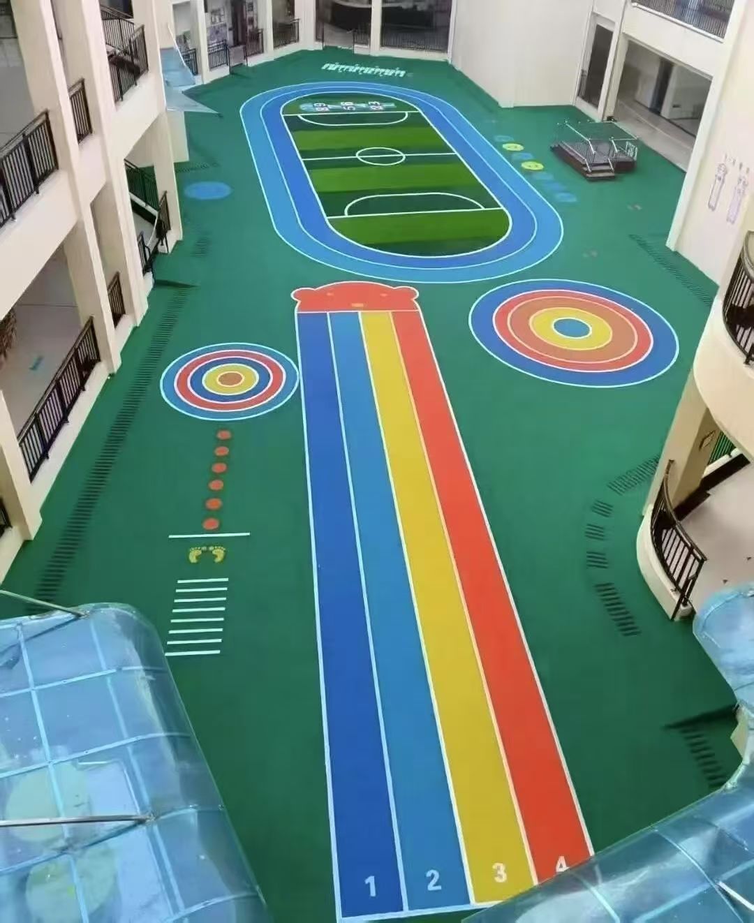 黑河市幼儿园塑胶跑道透水跑道 - 厂家