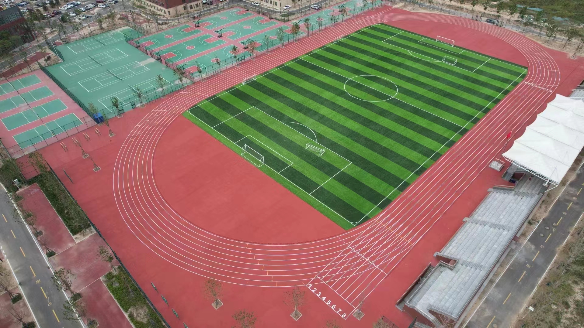 黑河市足球场人造草坪彩色epdm颗粒 - 方案